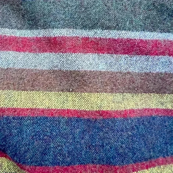 Men’s Pendleton Full Zip Botton Snap Striped Blanket Jacket Green/Brown Size M - Picture 9 of 15